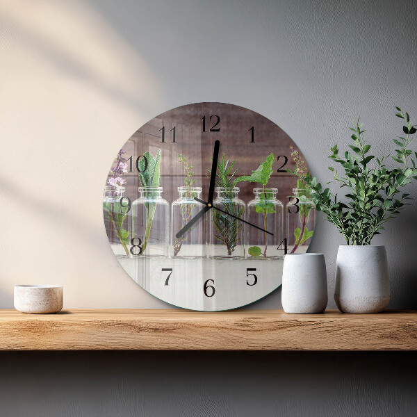 Orologio rotondo erbe