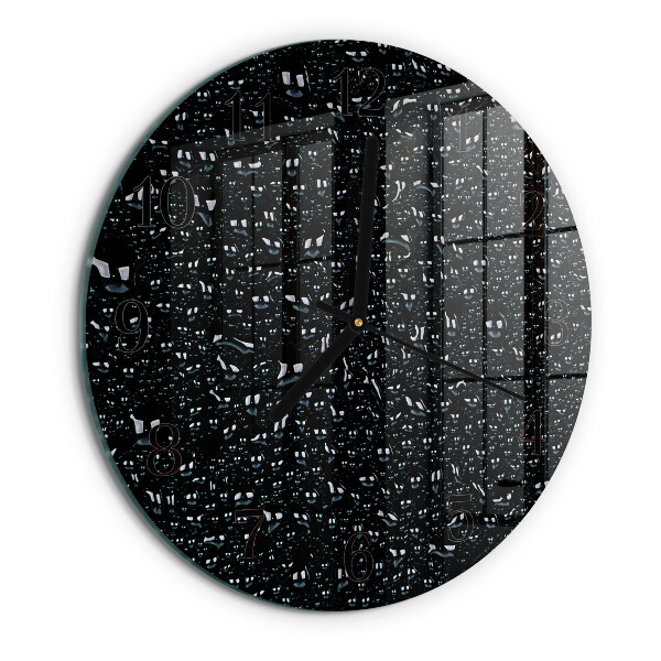 Orologio rotondo Gocce d'acqua