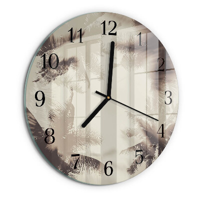 Orologio rotondo Palme