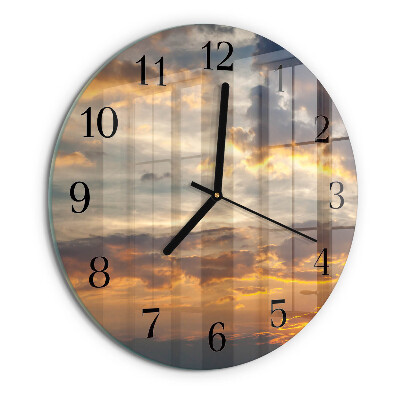 Orologio rotondo Tramonto