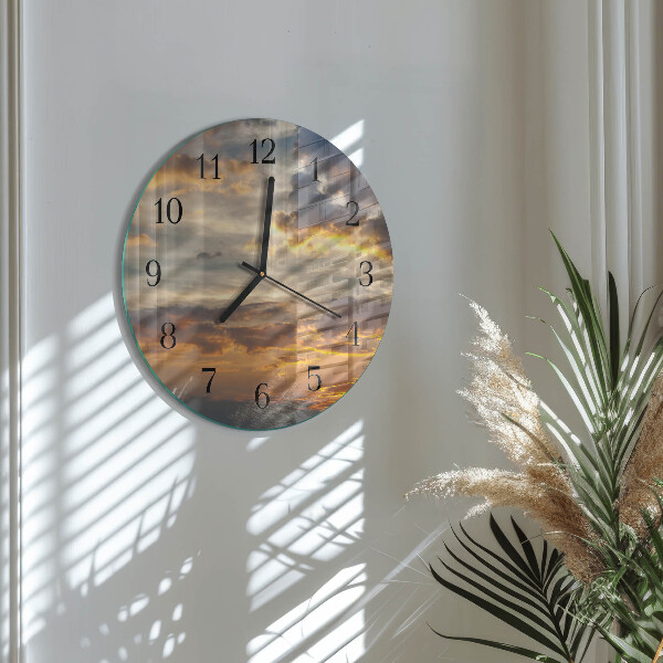 Orologio rotondo Tramonto