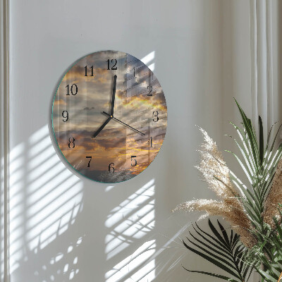 Orologio rotondo Tramonto