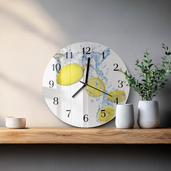 Orologio rotondo limoni