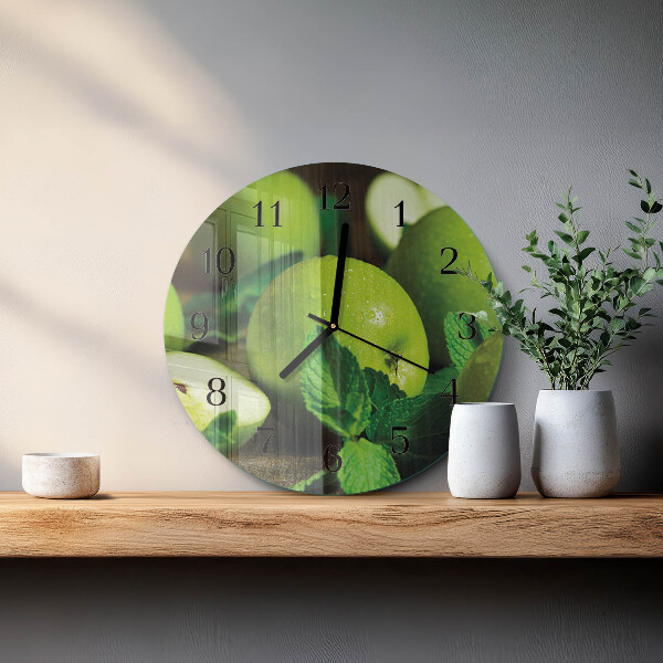 Orologio rotondo Mele verdi