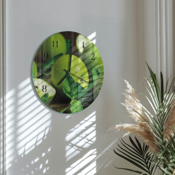 Orologio rotondo Mele verdi