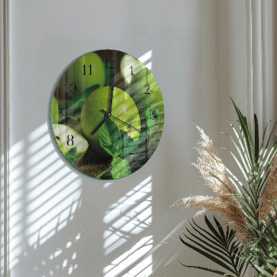 Orologio rotondo Mele verdi