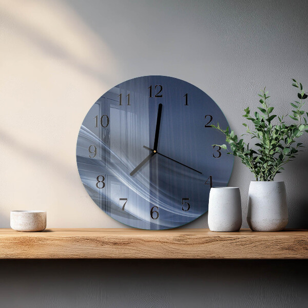 Orologio rotondo Onde blu