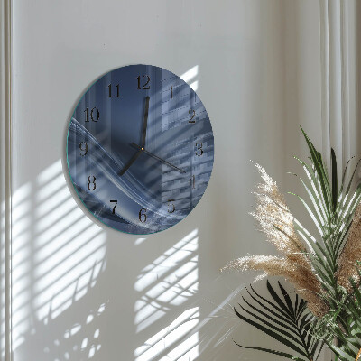 Orologio rotondo Onde blu