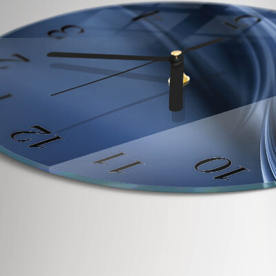 Orologio rotondo Onde blu