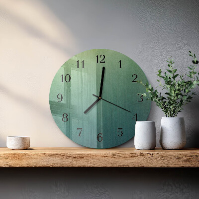 Orologio rotondo sfumatura verde