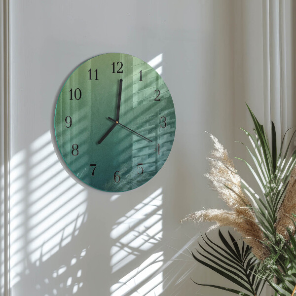 Orologio rotondo sfumatura verde