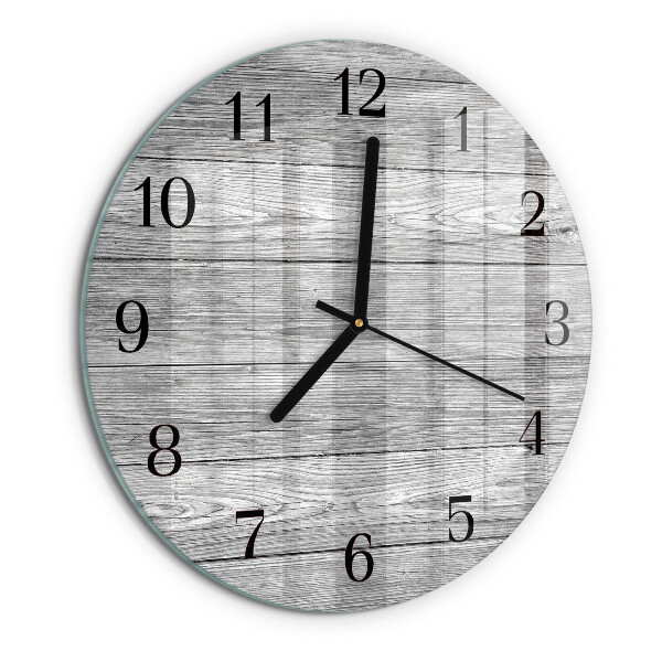 Orologio rotondo Legni grigi
