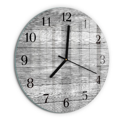 Orologio rotondo Legni grigi