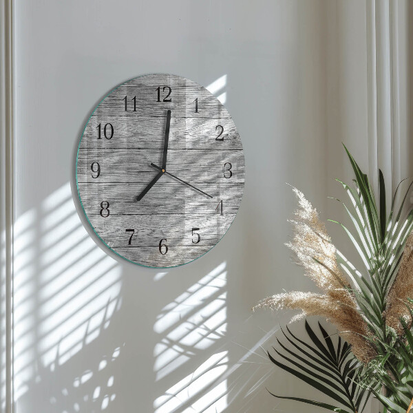 Orologio rotondo Legni grigi