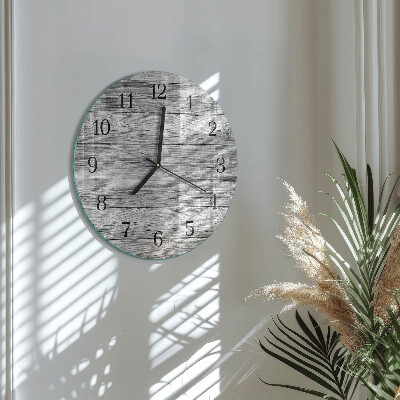 Orologio rotondo Legni grigi