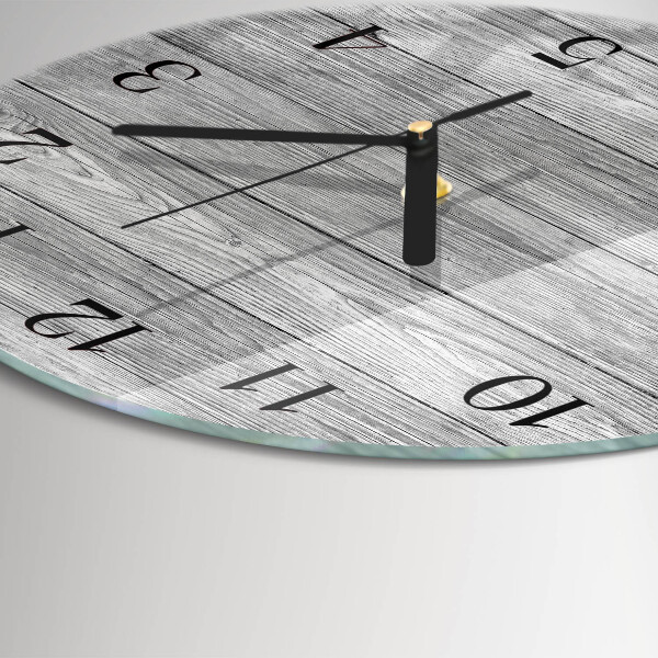 Orologio rotondo Legni grigi