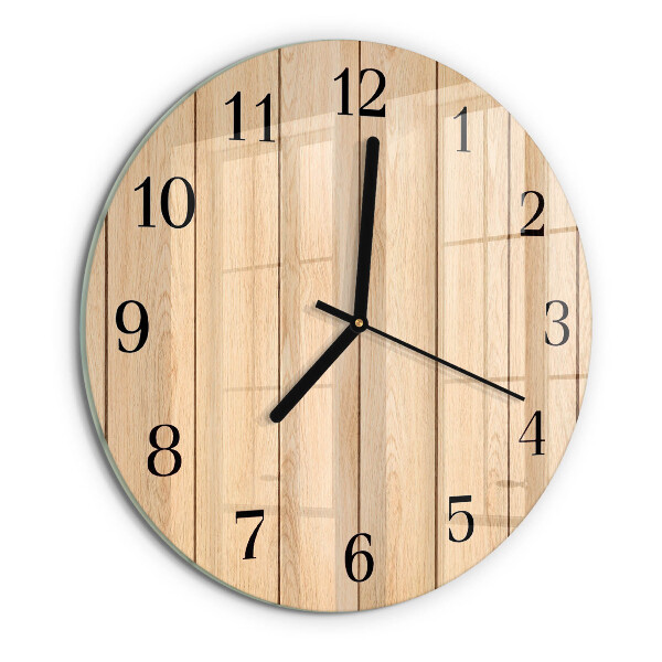 Orologio rotondo Legna
