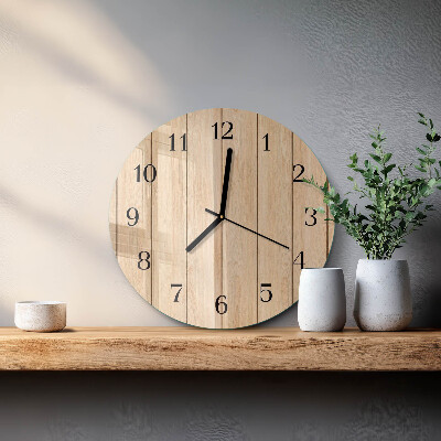 Orologio rotondo Legna