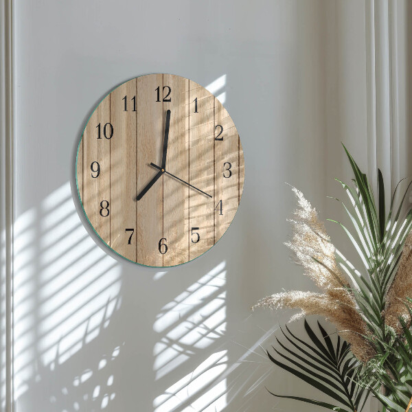 Orologio rotondo Legna