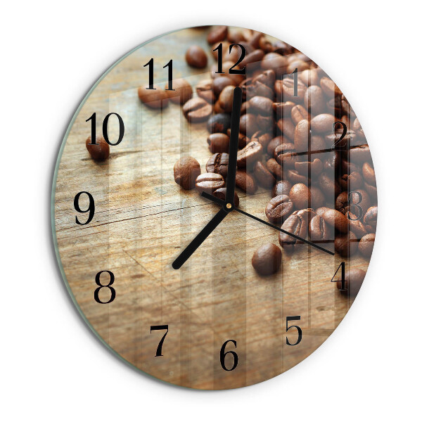Orologio rotondo chicchi di caffè