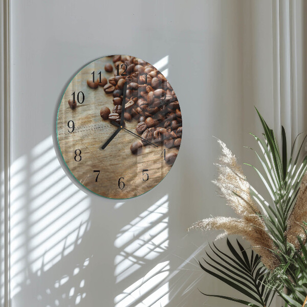 Orologio rotondo chicchi di caffè