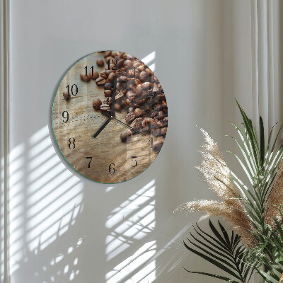 Orologio rotondo chicchi di caffè