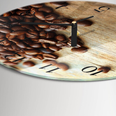 Orologio rotondo chicchi di caffè