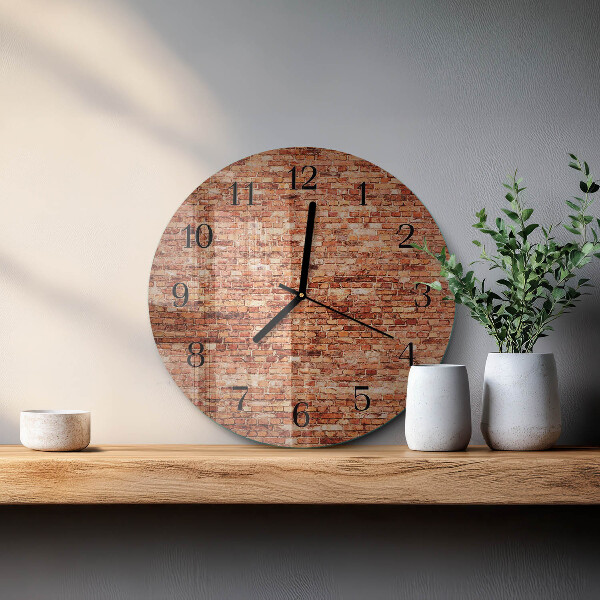 Orologio rotondo Muro di mattoni