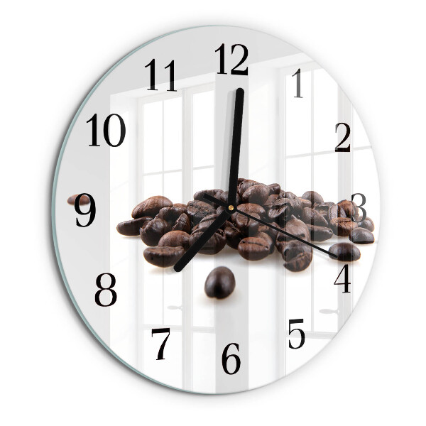 Orologio rotondo chicchi di caffè