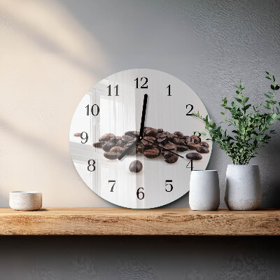 Orologio rotondo chicchi di caffè