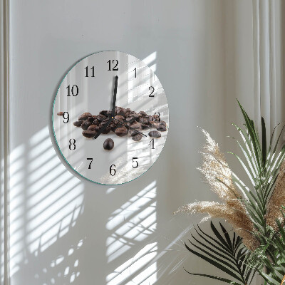 Orologio rotondo chicchi di caffè