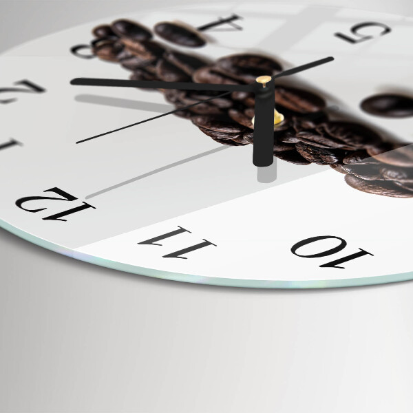 Orologio rotondo chicchi di caffè