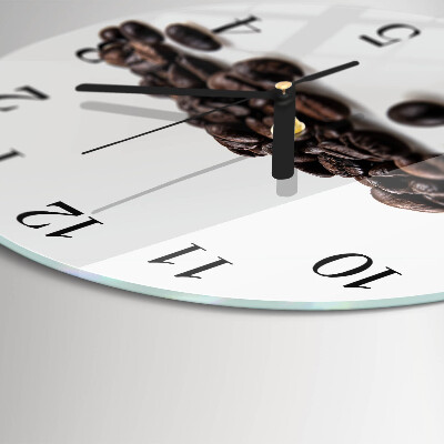 Orologio rotondo chicchi di caffè
