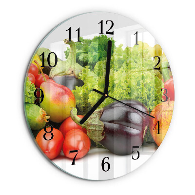 Orologio rotondo Verdure
