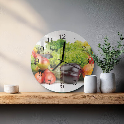Orologio rotondo Verdure