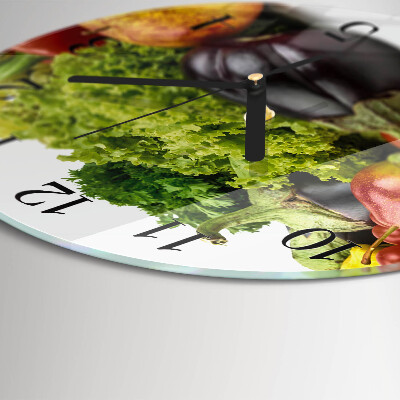 Orologio rotondo Verdure