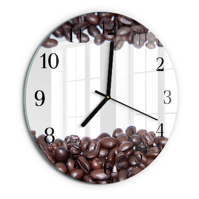 Orologio rotondo chicchi di caffè