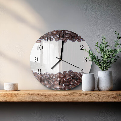 Orologio rotondo chicchi di caffè