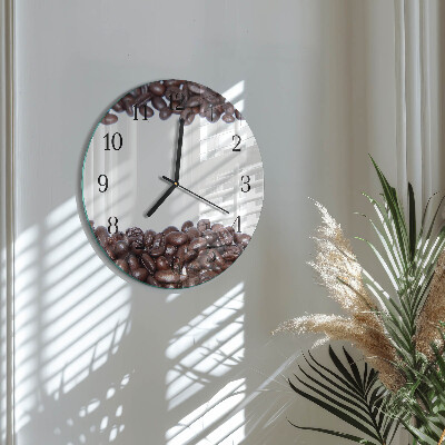 Orologio rotondo chicchi di caffè