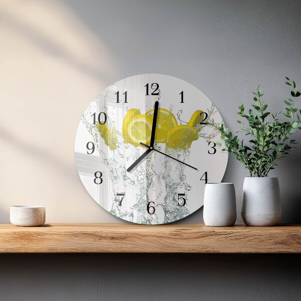 Orologio rotondo Acqua con limone