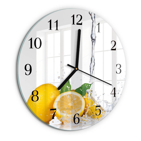 Orologio rotondo limoni