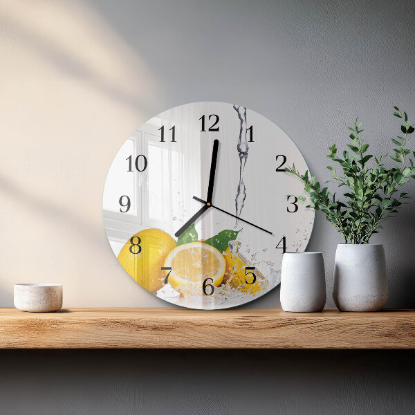 Orologio rotondo limoni