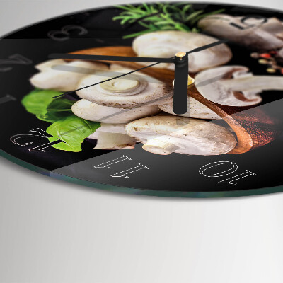 Orologio rotondo Funghi