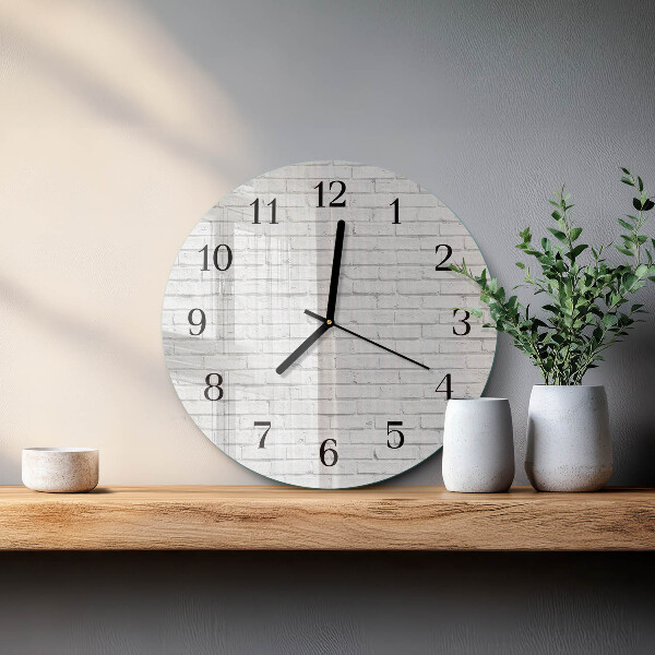 Orologio rotondo Muro di mattoni