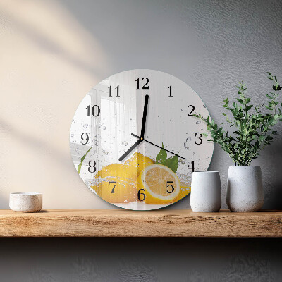 Orologio rotondo limoni