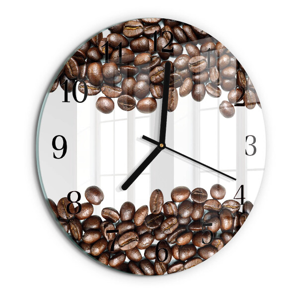 Orologio rotondo chicchi di caffè