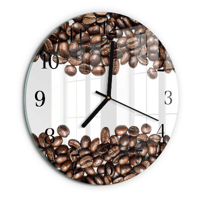Orologio rotondo chicchi di caffè