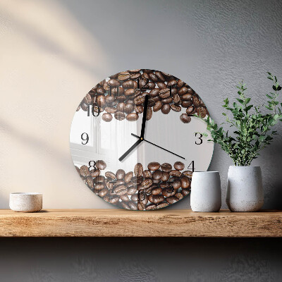 Orologio rotondo chicchi di caffè