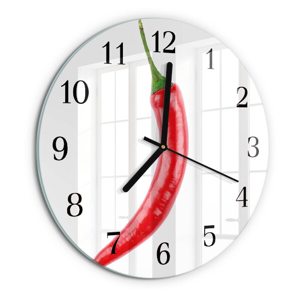 Orologio rotondo peperoncino