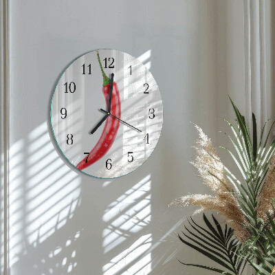 Orologio rotondo peperoncino
